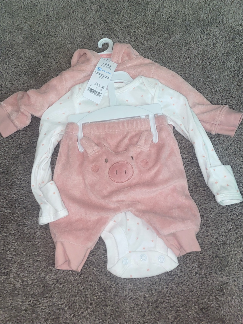 Carter's Pink Piglet 3-Piece Matching Set